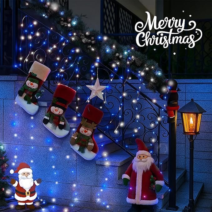 4 Pack 180FT Solar Christmas Lights Outdoor Waterproof, Super Bright 320 LED - Image 5