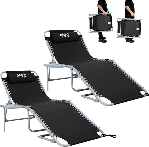 #WEJOY 2 Pack Outdoor Chaise Lounge Chair by WEJOY