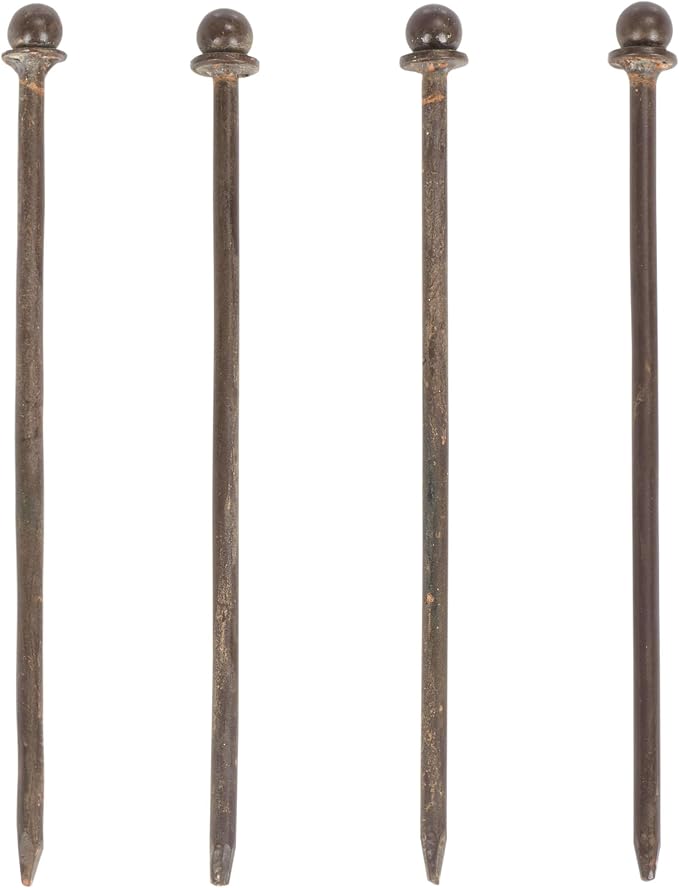 SAFAVIEH Outdoor Collection Mizell Rustic Brown Lattice Wrought Iron Moon - Image 6