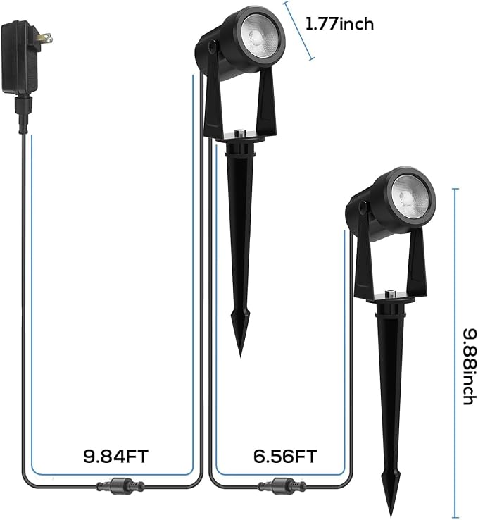Banord Outdoor Landscape Lighting, 4 Pack Low Voltage Landscape Lighting - Image 3