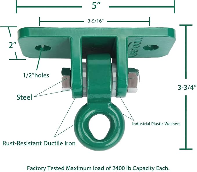 BETOOLL 2400 lb Capacity Heavy Duty Swing Hangers - Image 3