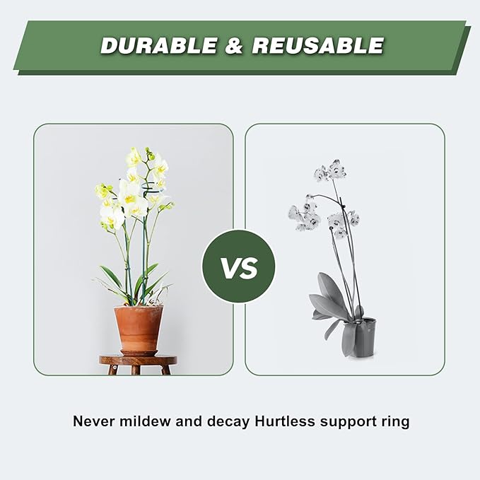 Joyhalo 12 Pack Plant Support Stakes 24 Inch, Plant Stakes, Flower Stakes - Image 5