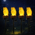 iStatue 4PC Solar Owl Garden Stake Lights Gifts by iStatue