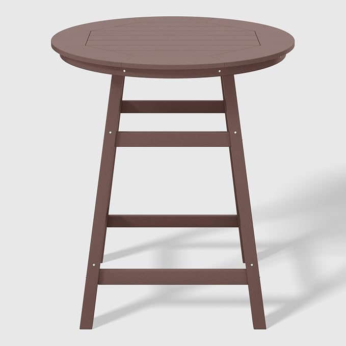 WestinTrends Malibu 5-Piece HDPE Outdoor Patio Dining Bar Bistro Table Set - Image 3