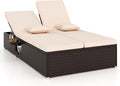 Tangkula Outdoor Rattan Daybed by TANGKULA