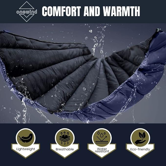 onewind Double Hammock Underquilt Warm Insulation Ultralight 3-4 Season Camping - Image 6