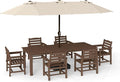 7-Piece Brown Outdoor Dining Set by PatioKingdom