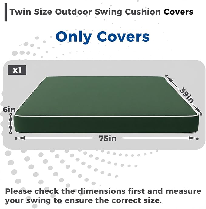 Outdoor Twin Porch Mattress Cover Waterproof, 6inch Outdoor Mattress Cover - Image 4