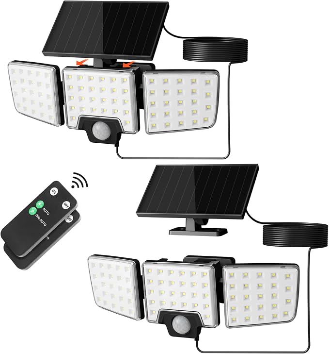 Lepro Solar Security Lights Outdoor Motion Sensor, 2 in 1 Separated and by Lepro