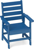 GREENVINES Outdoor Dining Chair | HDPE | Patio Chairs | All-Weather | Blue by GreenVines