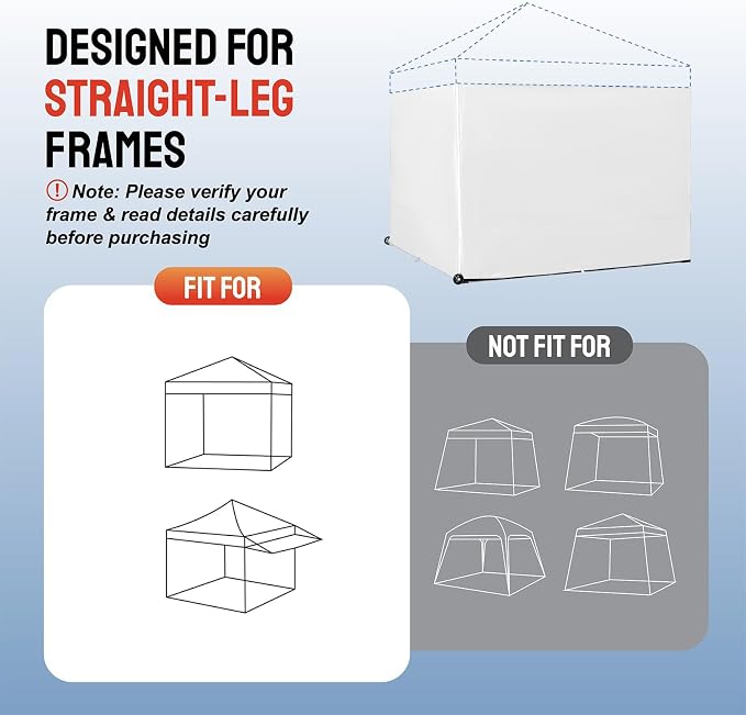 CROWN SHADES 8x8 Canopy Sidewalls - Image 5