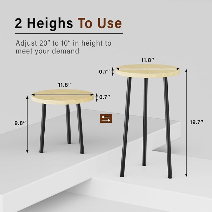 Plant Stand Indoor Outdoor: 2 Pack Indoor Plant Stand 20'' Convertible - Image 3