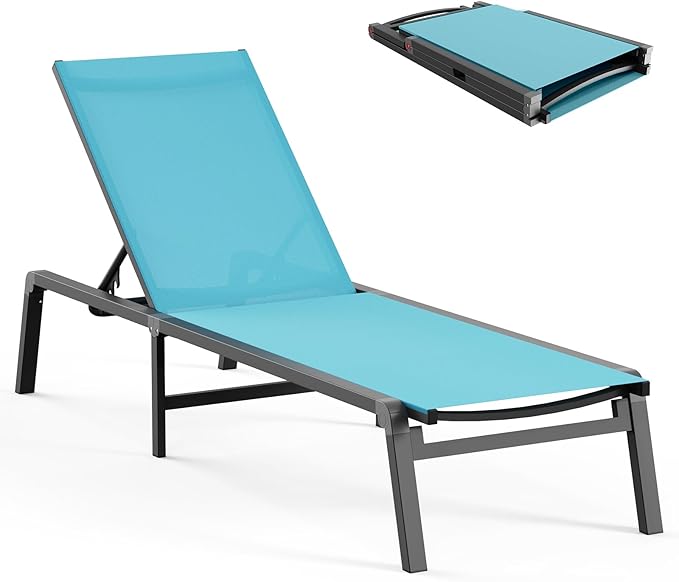 Aluminum Chaise Lounge Ourdoor by CIOKEA
