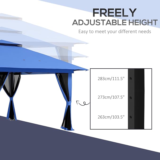 Outsunny 13' x 13' Pop Up Gazebo - Image 5
