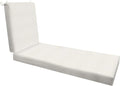 Honeycomb Outdoor Heritage Chaise, 23 x 75, Textured Solid Bone Chair Cushion by Honeycomb