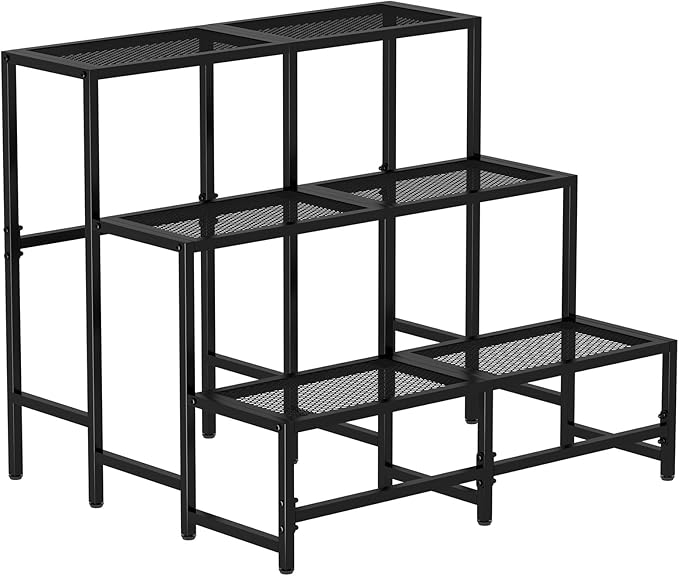 Garden 4 you 3 Tier Split Type Large Metal Plant Stand Stackable, Garden by Garden4you