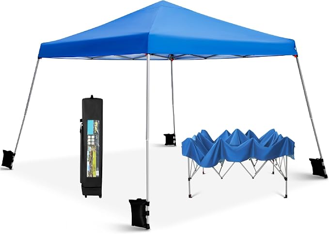 PHI VILLA 12x12 Slant Leg UV Block Sun Shade Canopy by PHIVILLAThepioneerofcomfortablehouseholdsupplies