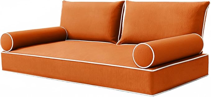 Olefin Twin Outdoor Mattress Package Daybed Cushion Set，Twin Size Porch Swing by Unknown