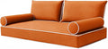 Olefin Twin Outdoor Mattress Package Daybed Cushion Set，Twin Size Porch Swing by Unknown