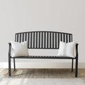 52" Outdoor Bench Weatherproof, Rust-Resistant Aluminum Metal Patio Garden Bench by Eongdn