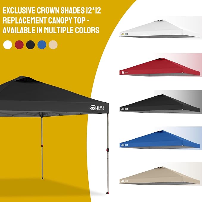 CROWN SHADES 12x12 Canopy Replacement Top - Image 7