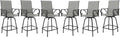 MFSTUDIO Outdoor Bar Stools Set of 6, Swivel Bar Height Patio Chairs Outdoor by MFSTUDIO