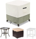 Patio Wicker Side Table Cover, Waterproof Square Patio Small Side Table Cover by LSongSKY