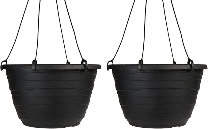 The HC Companies 11 Inch Wrapt Hanging Planters, Lightweight UV-Resistant by TheHCCompanies