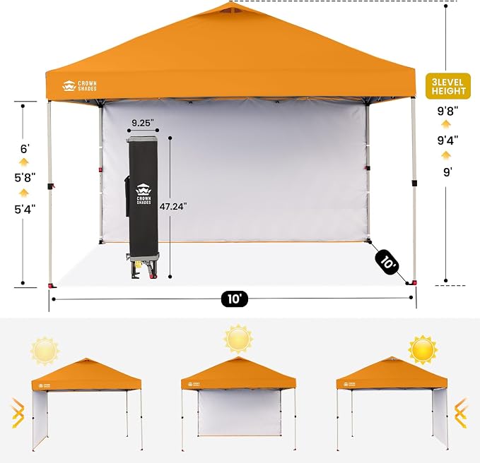 CROWN SHADES 10x10 Pop Up Canopy - Image 3