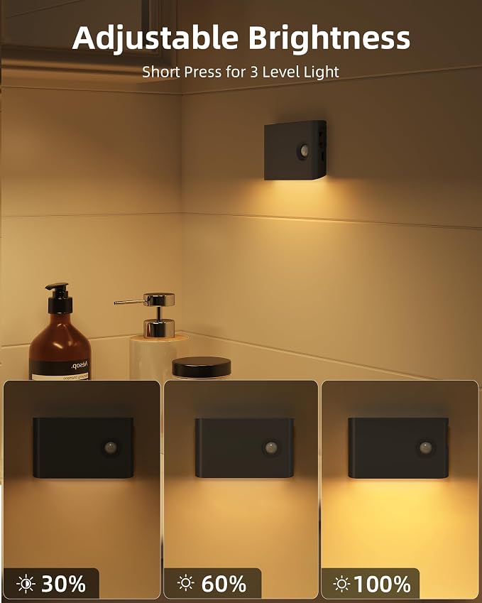 EZVALO 6 Pack Motion Sensor Night Lights, Sync LED Stair Lights Indoor - Image 7