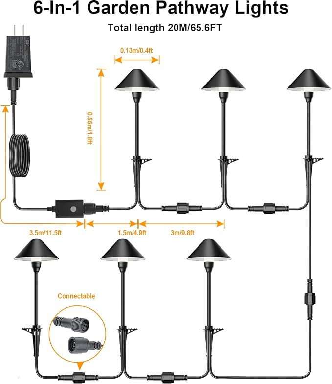 6 Pack Low Voltage Pathway Lights - Image 7
