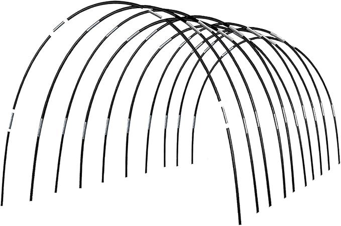 Greenhouse Hoops Grow Tunnel, 10 Sets of 7FT Garden Hoops by Xuwzenkl