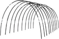 Greenhouse Hoops Grow Tunnel, 10 Sets of 7FT Garden Hoops by Xuwzenkl
