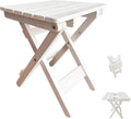 Outdoor Side Table, No Assembly Folding Wooden End Table by Sihanghome
