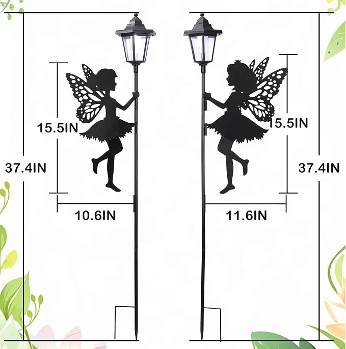 ZKLiLi Fairy Solar Garden Light, Outdoor Garden Fairy Decor Waterproof Large - Image 5