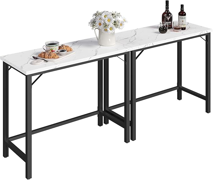 Narrow Bar Table, 63-Inch Pub Table by MAHANCRIS