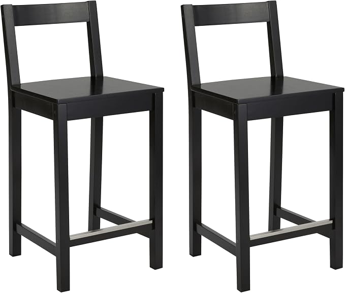 Amazon Basics Wooden Counter Height Bar Stool by AmazonBasics