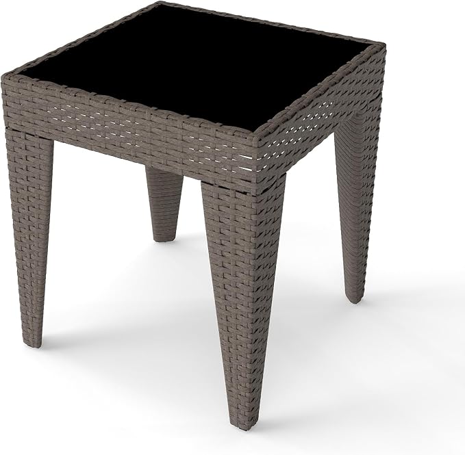Kinfant Rattan Patio Side Table - Image 9