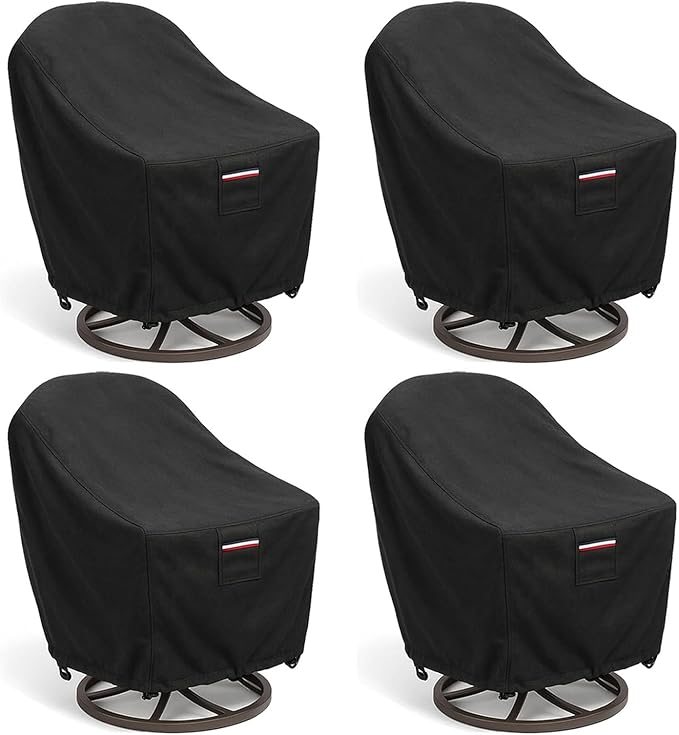 Outdoor Patio Chair Covers 4-Pack, Heavy Duty 600D Oxford Fabric, Weather by Unknown