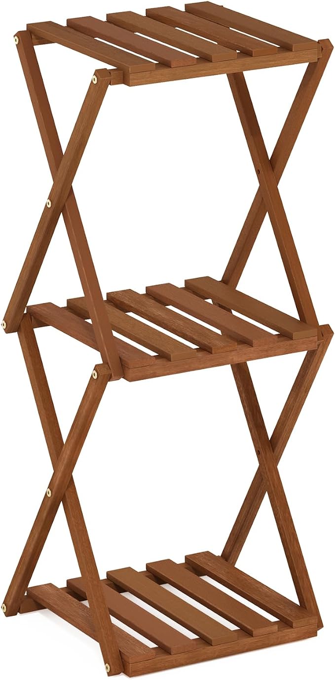 Furinno TIOMAN Patio Table, 3-Tier Outdoor Side Table, Toolless Multipurpose - Image 5