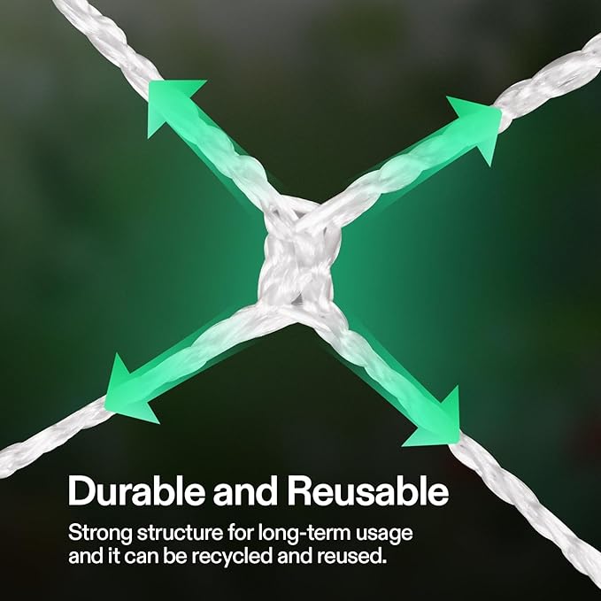 VIVOSUN 5 x 15 ft. Plant Trellis Netting, Heavy-Duty Polyester Grow Net - Image 3