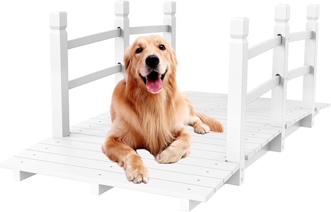 VINGLI Garden Bridge, Classic Wooden Bridge by VINGLI