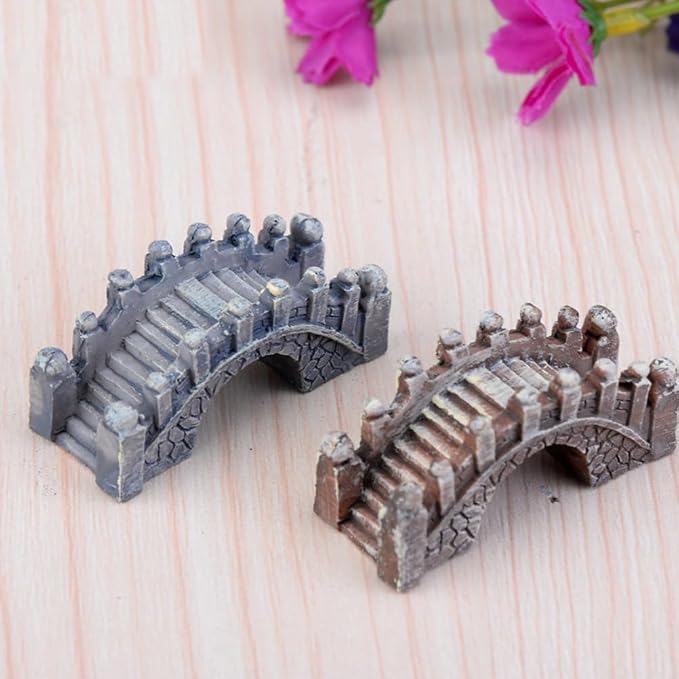 STOBOK 20 Pcs Miniature Fairy Garden Arch Bridge Figurines Figurines Micro - Image 4