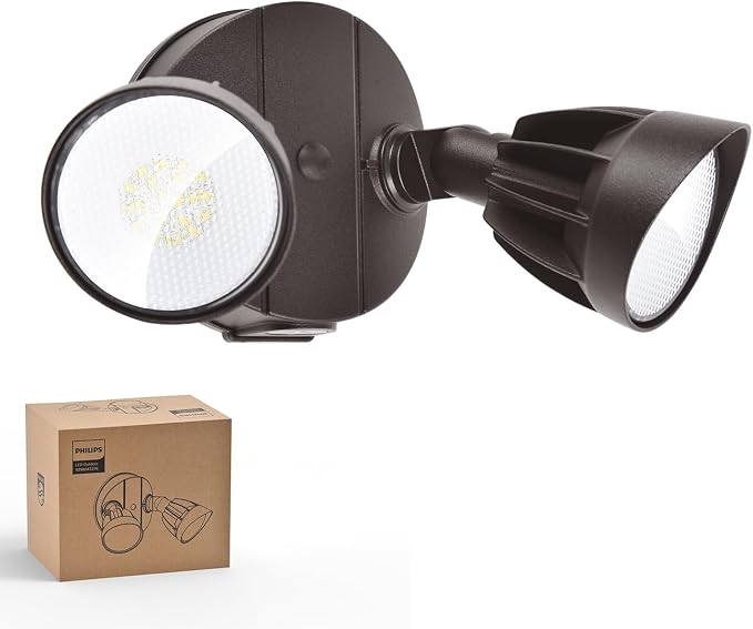 Philips 44W 3500LM ‌LED Security Flood Light‌ ‌Outdoor‌，Switch Controlled by PhilipsLightingLED