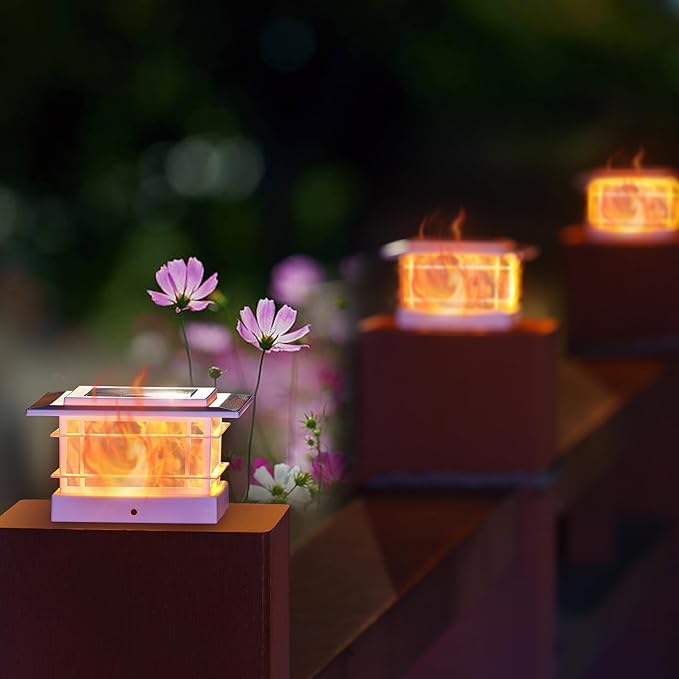 Dynaming 6 Pack Solar Post Cap Lights Outdoor - Image 6