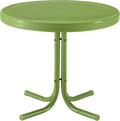Crosley Furniture Griffith Weather Resistant Retro Metal Outdoor Side Table by CrosleyFurniture