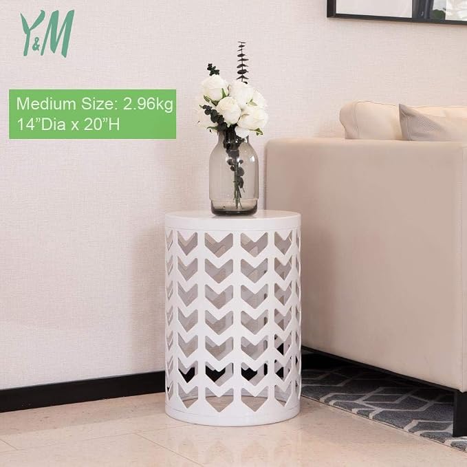 Y&M Side Table, Outdoor Decorative Garden Stool Plant Coffee Table - Image 6