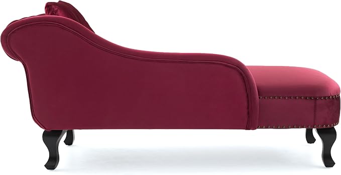 Merax 62'' Velvet Chaise Lounge Indoor - Image 8