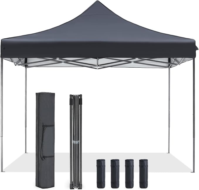 OLIXIS 10x10 Ft Pop Up Canopy Tent, Waterproof Portable Outdoor Shade Canopy by OLIXIS