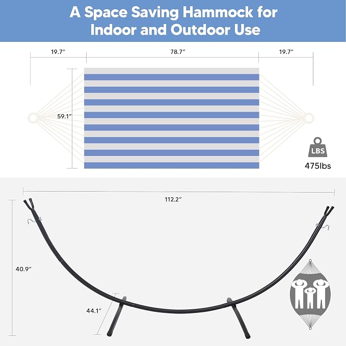 SUNCREAT Backyard Hammock with Frame, Hammock Frames - Image 5